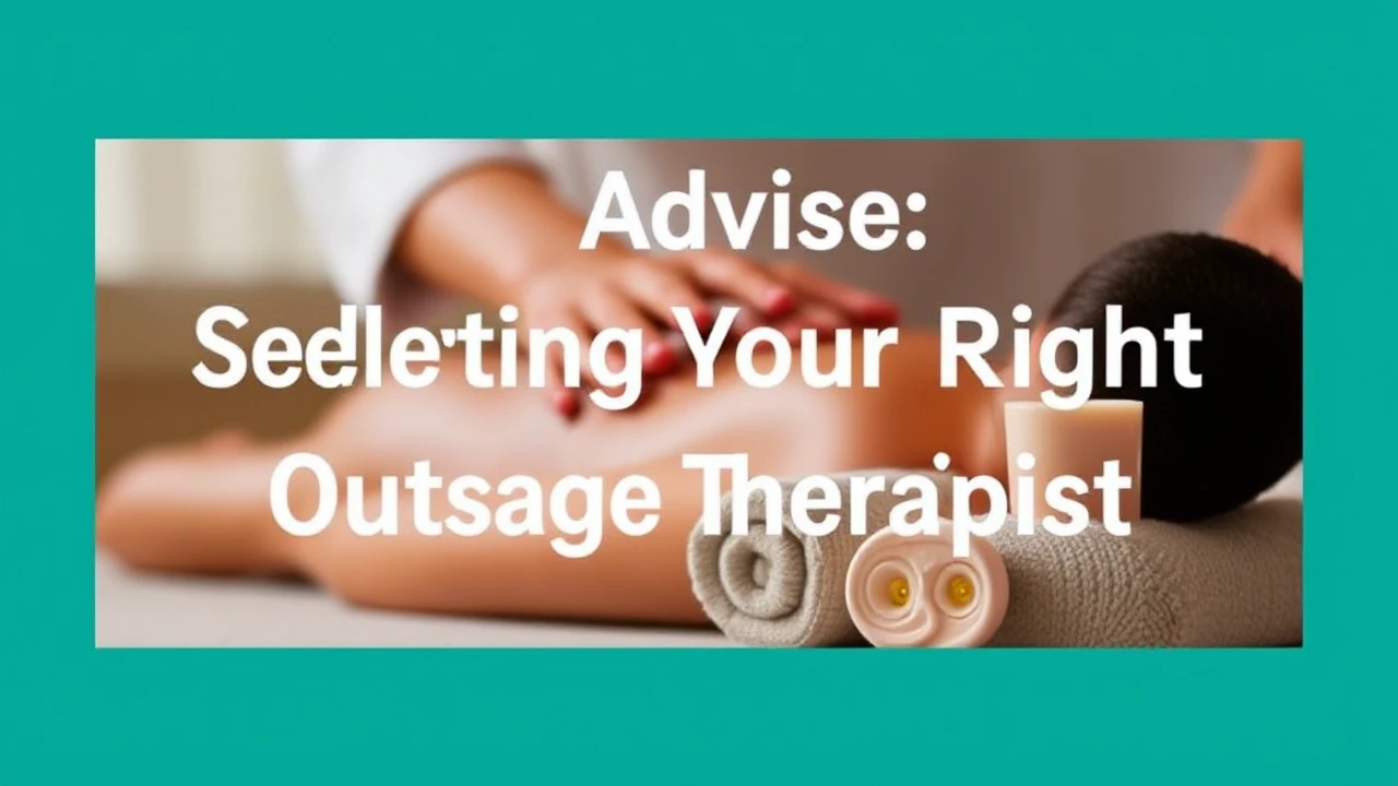 Expert Advice: Selecting the Right Outcall Massage Therapist
